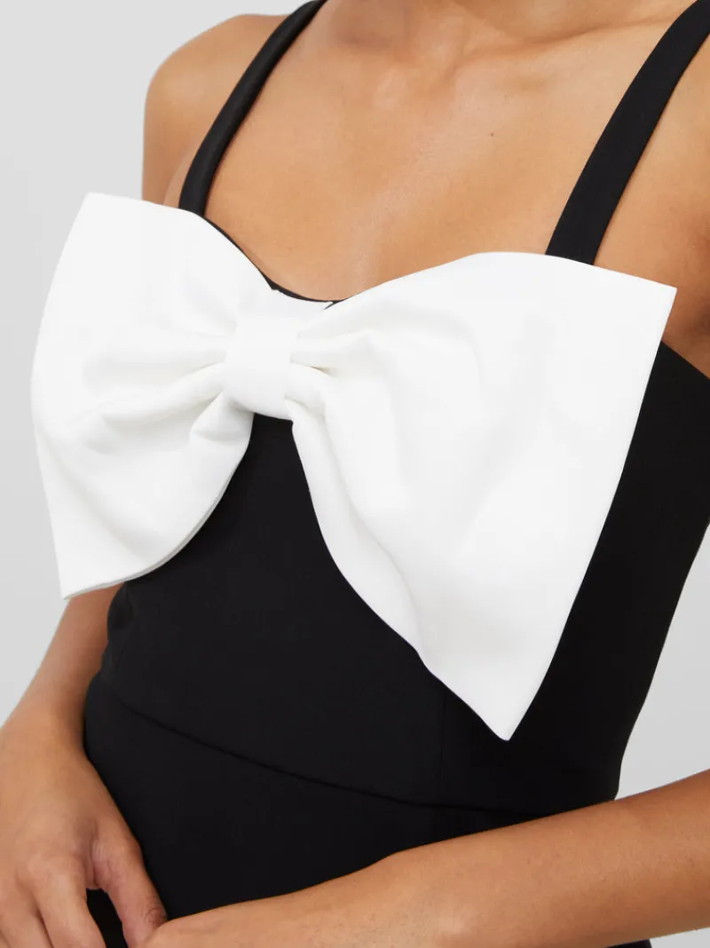FRENCH CONNECTION Party Dresses | Mini Dresses | Black Dresses | Dresses<Whisper Bow Strappy Mini Dress 90 WinterWhite/Blackout