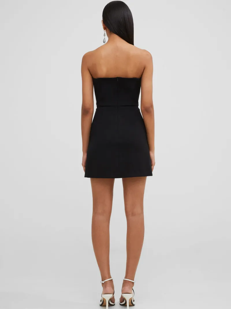 FRENCH CONNECTION Party Dresses | Mini Dresses | Black Dresses | Dresses<Whisper Bow Strappy Mini Dress 90 WinterWhite/Blackout