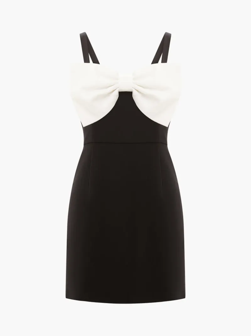 FRENCH CONNECTION Party Dresses | Mini Dresses | Black Dresses | Dresses<Whisper Bow Strappy Mini Dress 90 WinterWhite/Blackout