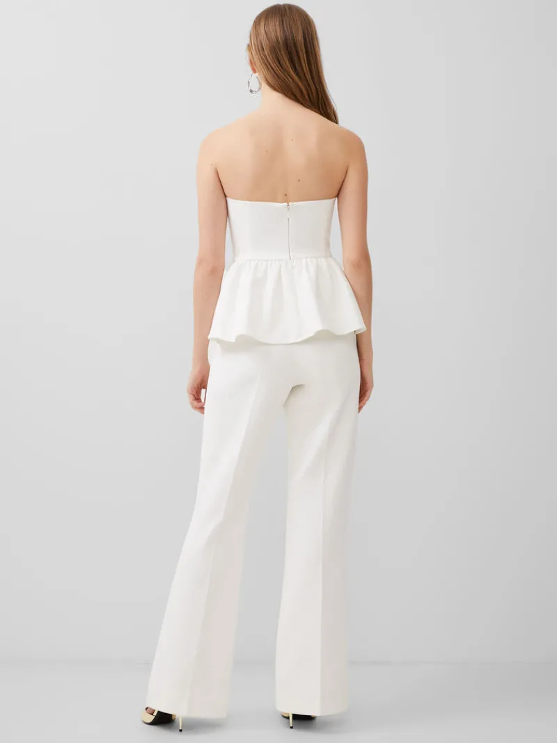 FRENCH CONNECTION Tops<Whisper Strapless Peplum Top SummerWhite