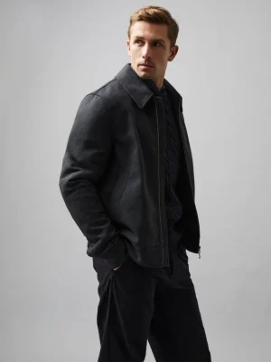 FRENCH CONNECTION Sale | Coats & Jackets<Wool Blend Blouson Coat CharcoalMel