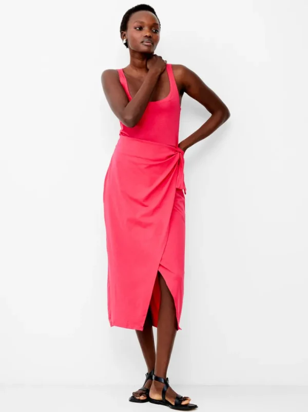 FRENCH CONNECTION Midi Dresses | Dresses<Zena Jersey Wrap Midi Dress Azalea